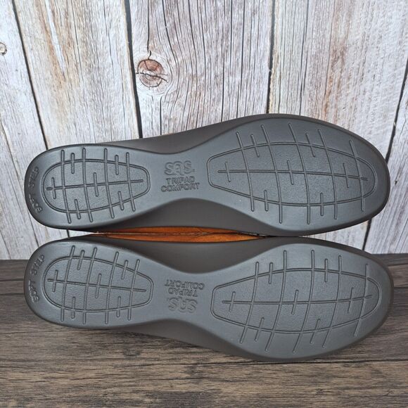SAS Willow Chestnut Slip On Hook&Loop Tripad Comfort Shoes Women's Sz 9 N (VGC) - Picture 9 of 11
